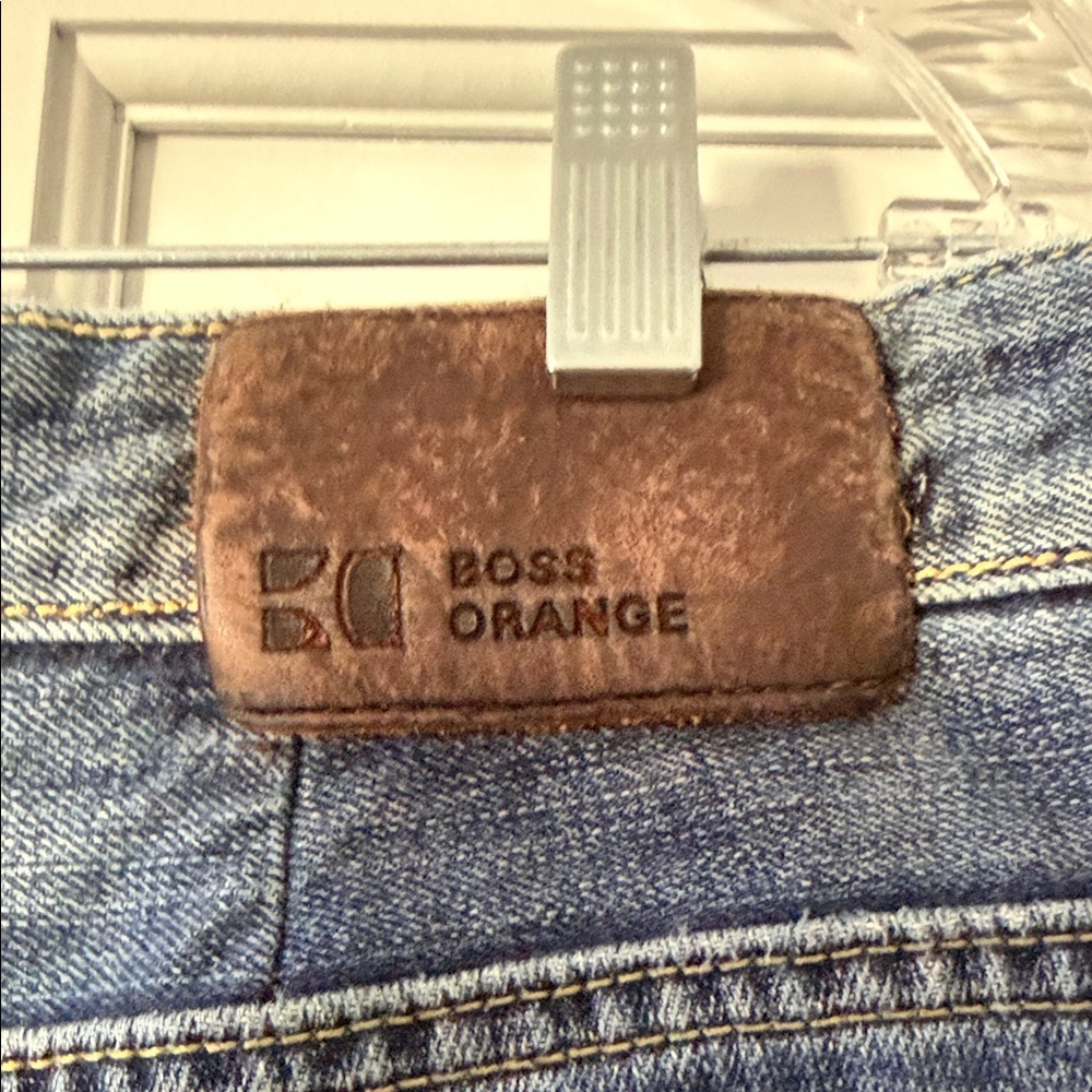 Boss Orange Hugo Boss Jeans Mens 36x34 Regular Fit Straight Leg Blue Denim Adult - Picture 9 of 12
